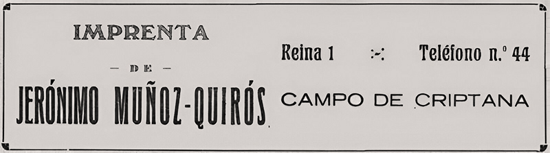 Imprenta de Muoz Quirs