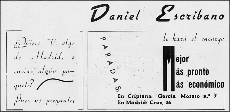 Daniel Escribano. Recadista