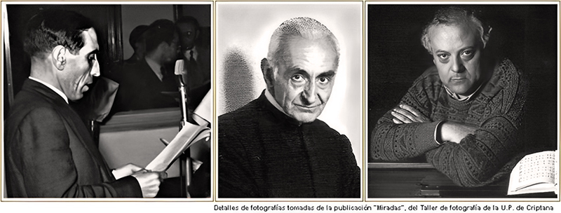 Francisco Lpez-Casero, don Santiago Olivares y Carmelo Daz-Ropero