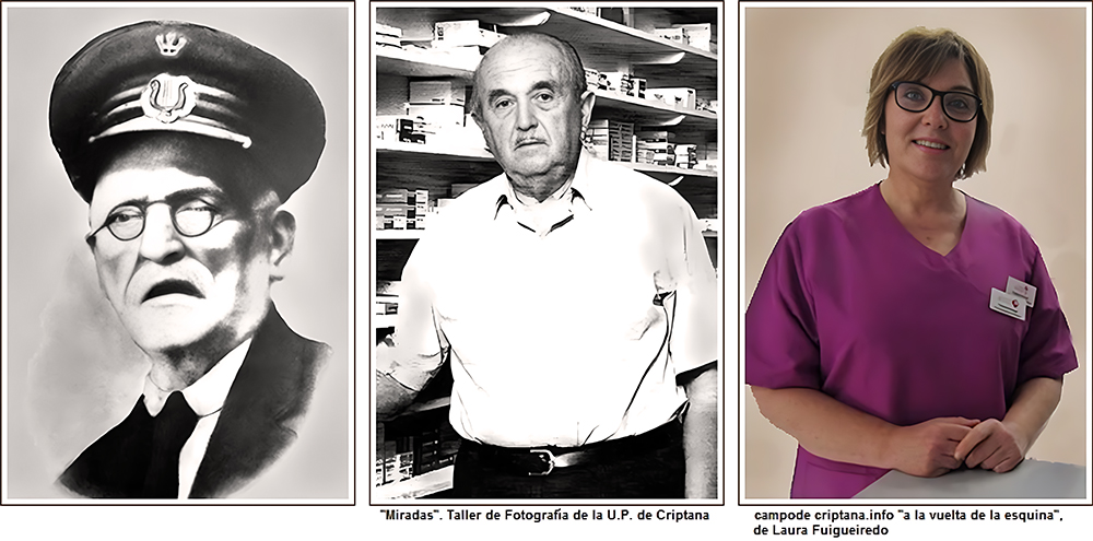 Don Bernardo Gmez, don ngel Guijarro y doa Yolanda Arango