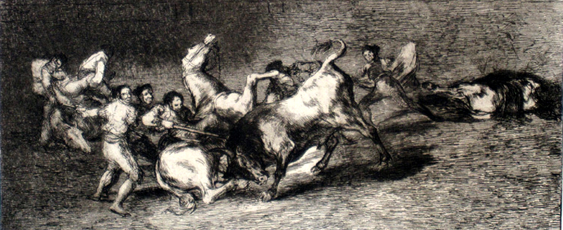 De la serie Tauromaquia de Goya