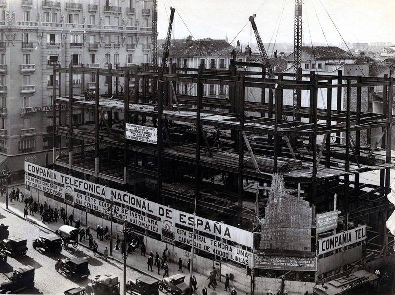 1926. Construccion de la Telefónica