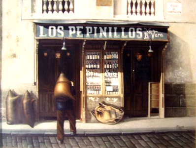 Los Pepinillos. Cuadro de Antonio Izquierdo Ortega