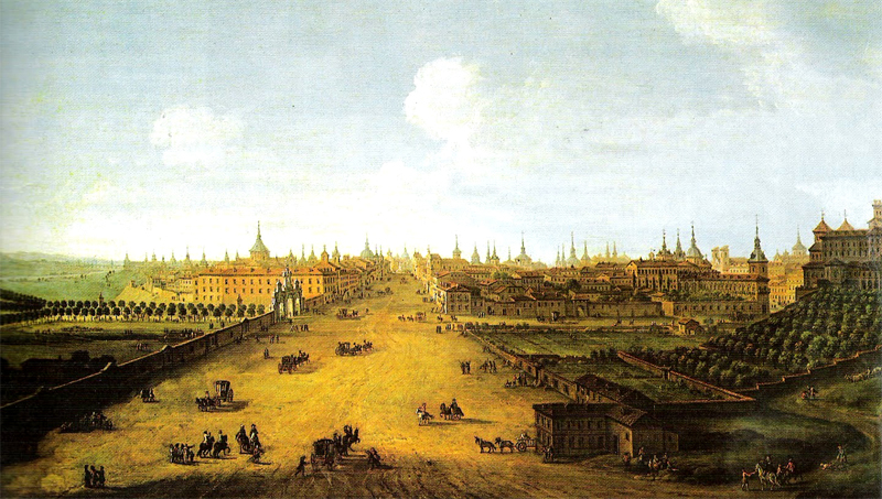 Paseo del Prado a finales del XVII