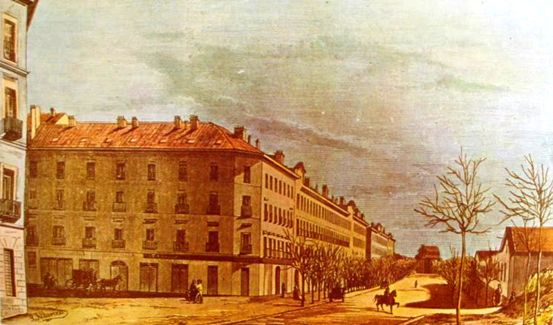 La calle de Serrano en 1870