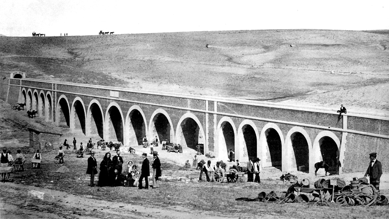 Acueducto de Amaniel en 1857