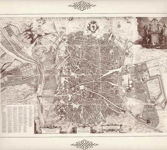 Plano de Madrid realizado en 1656 por Texeira