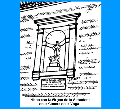Nicho con la Virgen de la Almudena