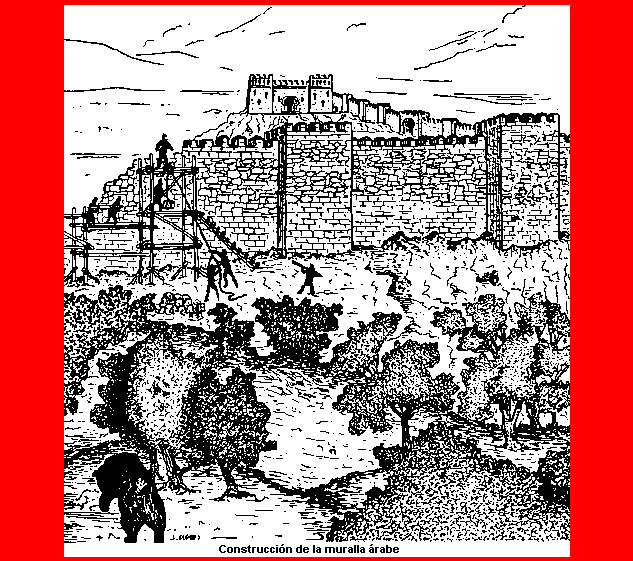 Construccin de la muralla rabe