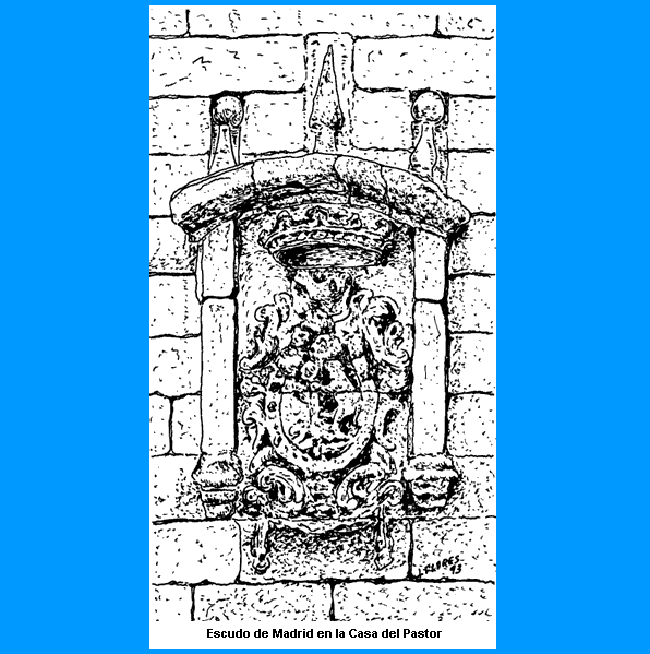 Escudo de Madrid en la Casa del Pastor